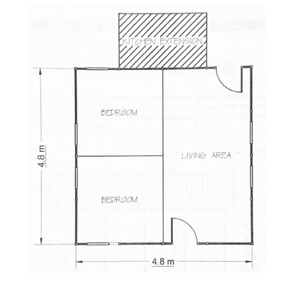 Floor Layout of Proposed Temporary Shelter